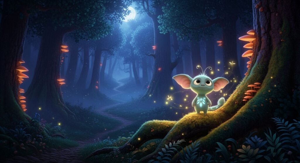 Beautiful dreamy cartoon pixar dark image 3
