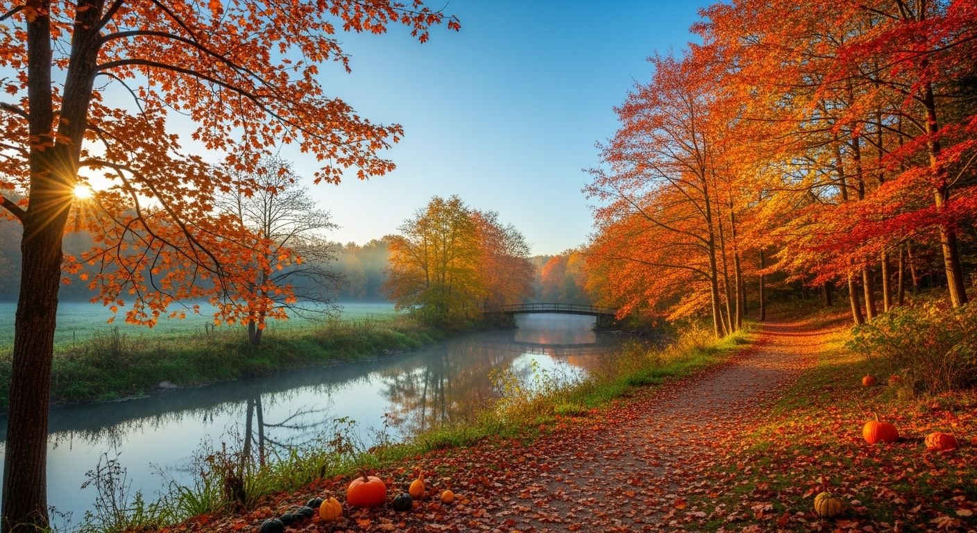 Beautiful fall background image 4