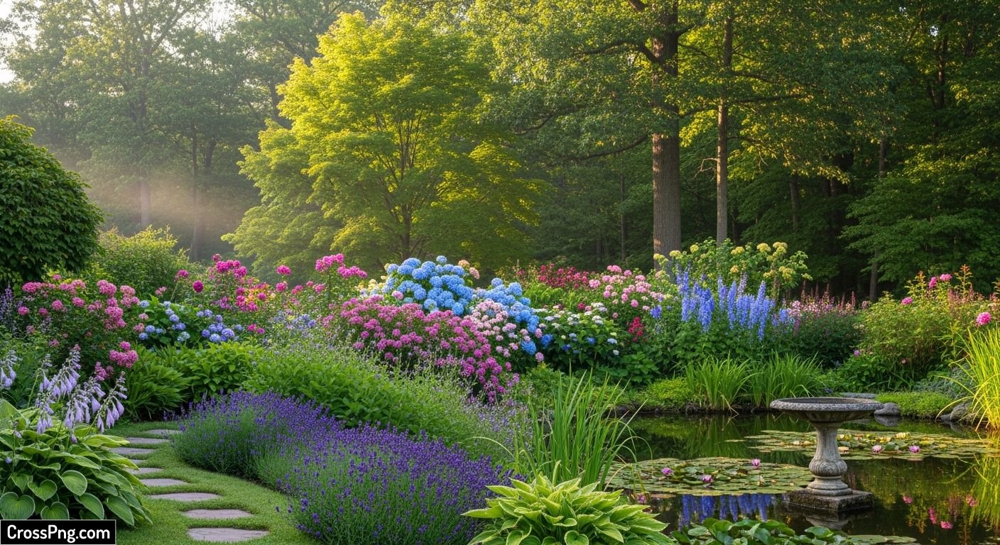 Beautiful nature garden background image 3