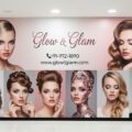 Beauty parlour flex background