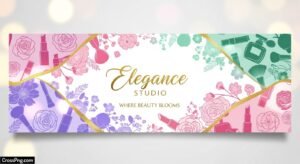 Beauty parlour flex background image 3