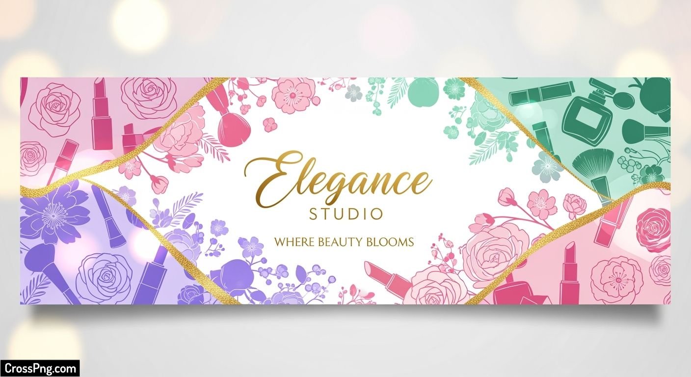 Beauty parlour flex background image 3
