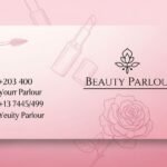 Beauty parlour visiting card background image