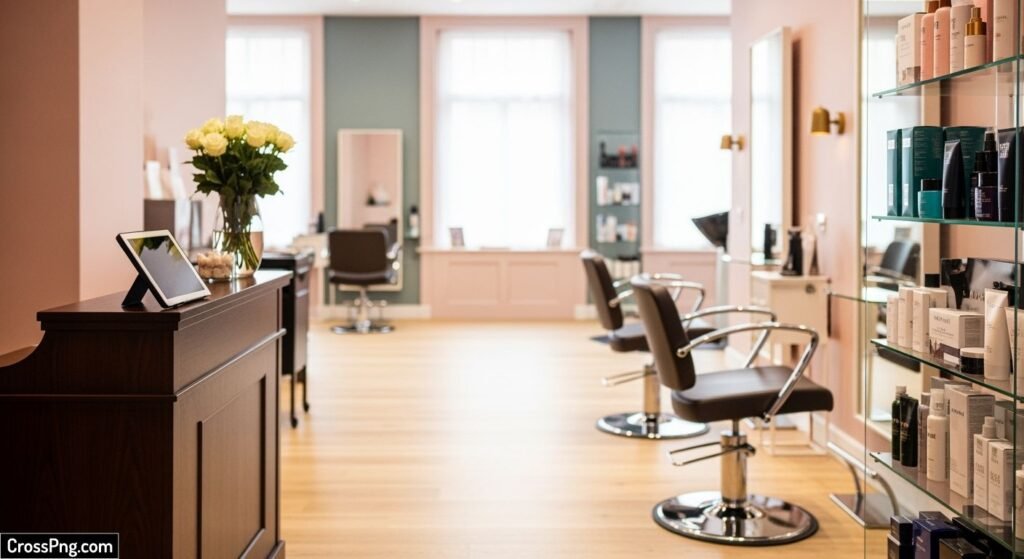 Beauty salon background image