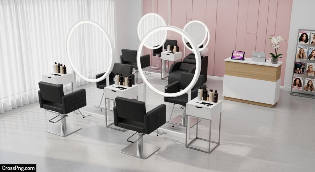 Beauty salon background image