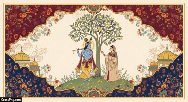 Bhagwat card background image