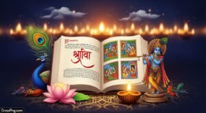 Bhagwat katha background hd image