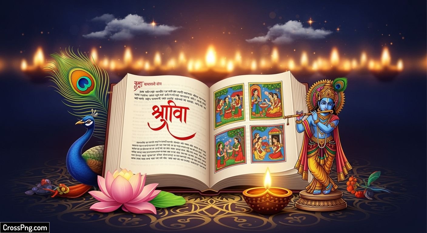 Bhagwat katha background hd image