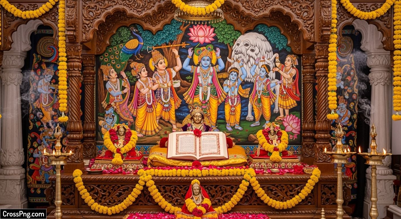 Bhagwat katha background image