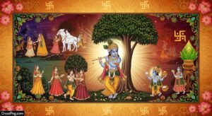 Bhagwat katha banner background image