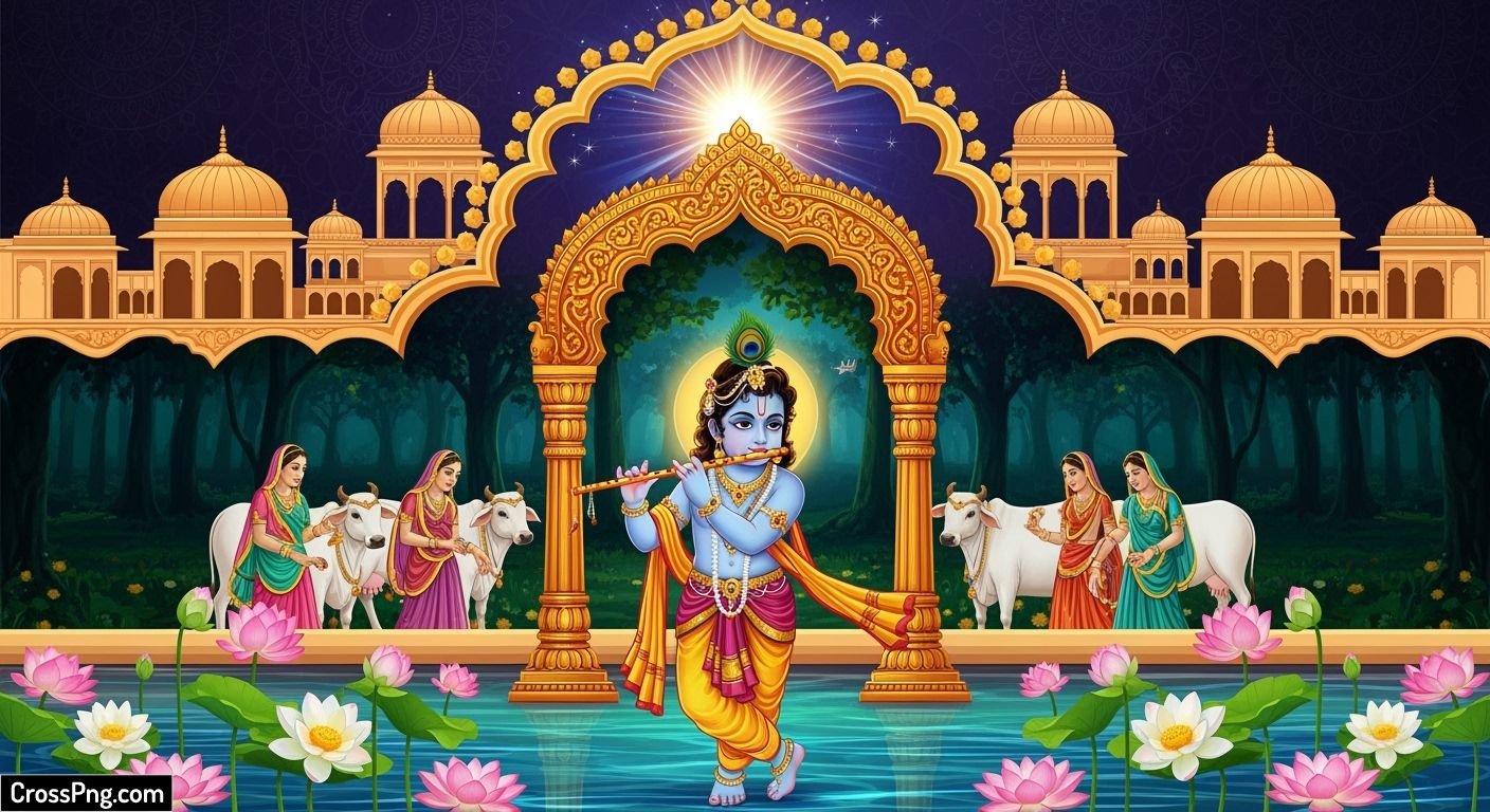 Bhagwat katha poster background image