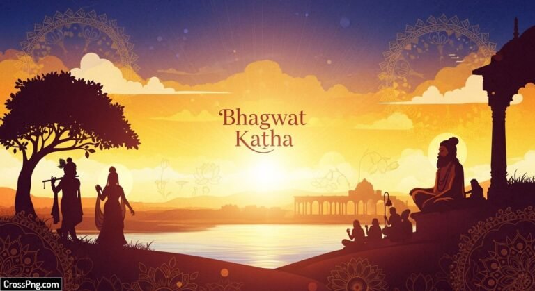 Bhagwat katha poster background image 2