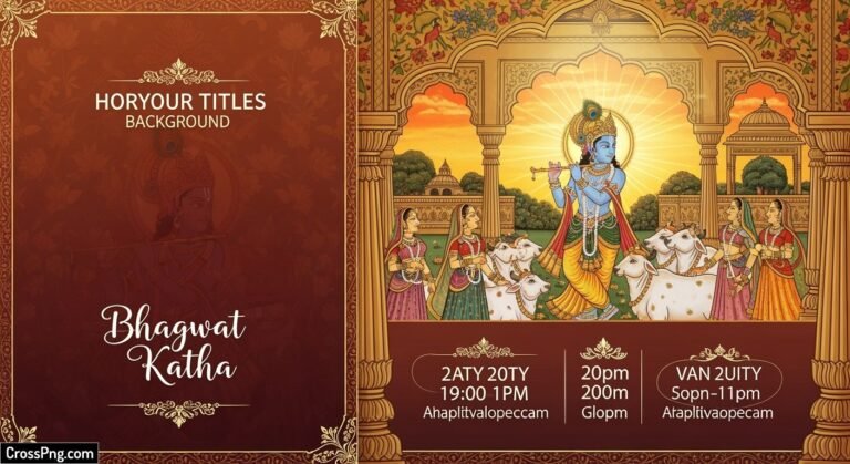 Bhagwat katha poster background image 3