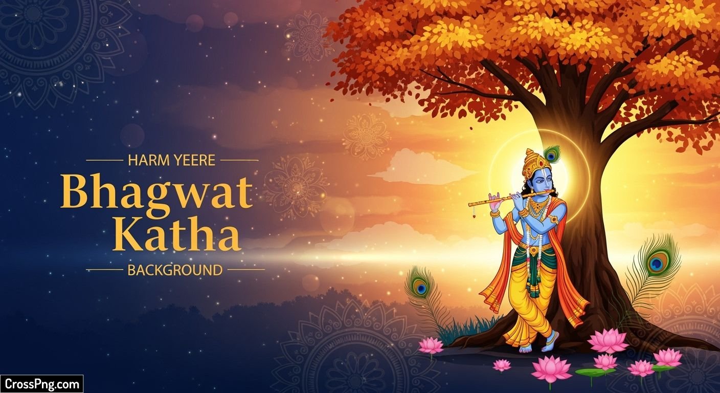 Bhagwat katha poster background image