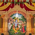 Bhagwat katha stage background image 2