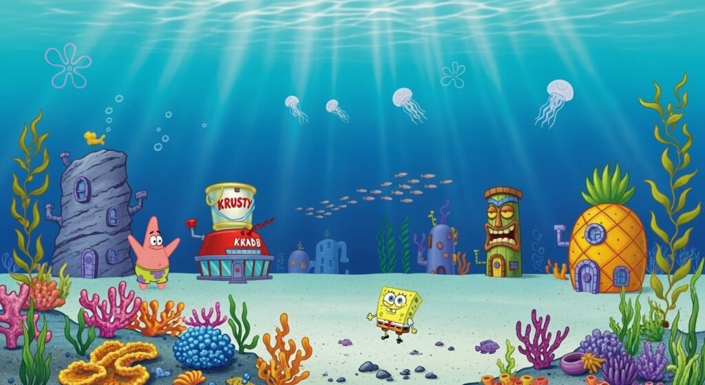 Bikini bottom background image 2