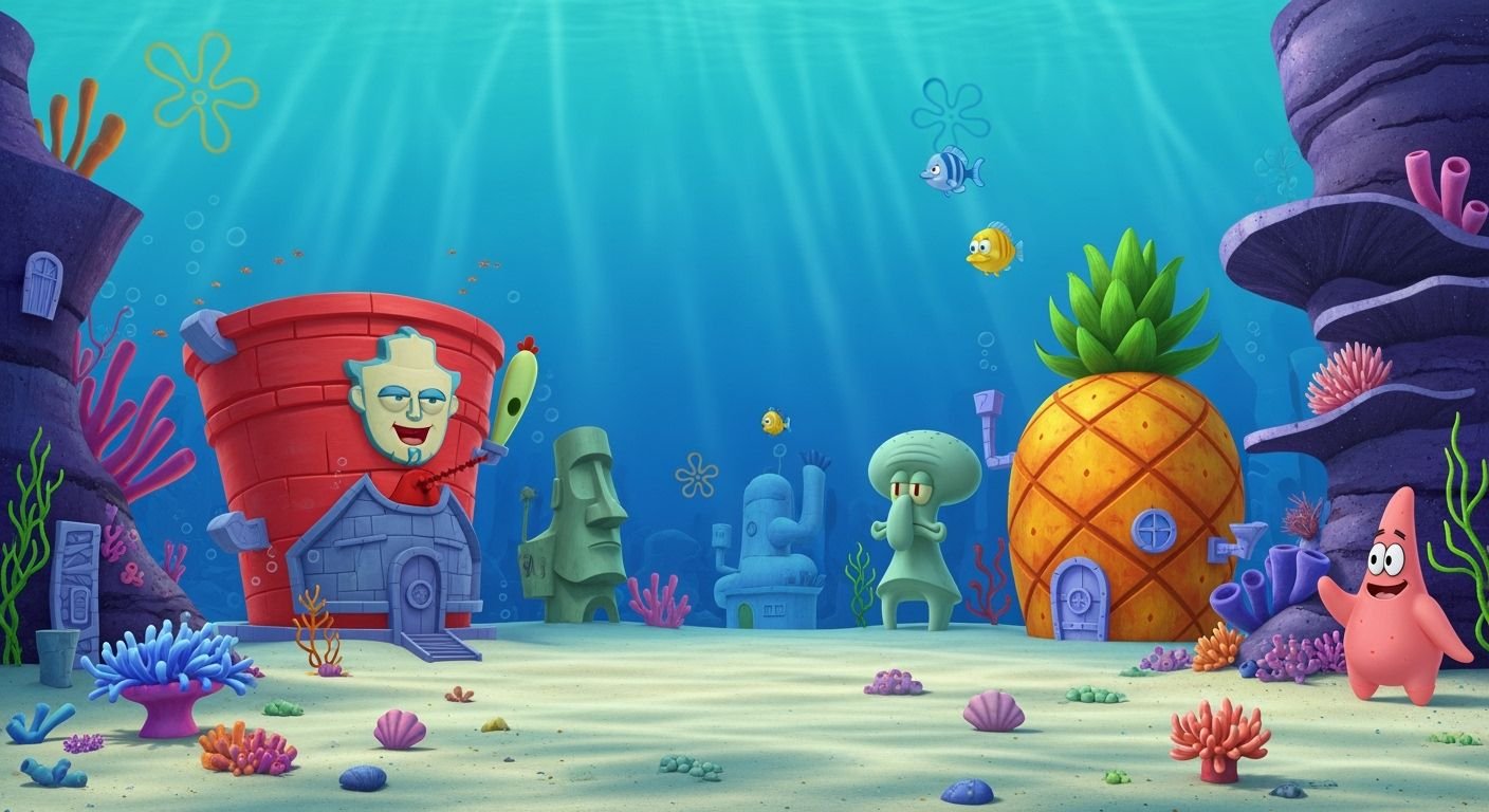 Bikini bottom background image 3