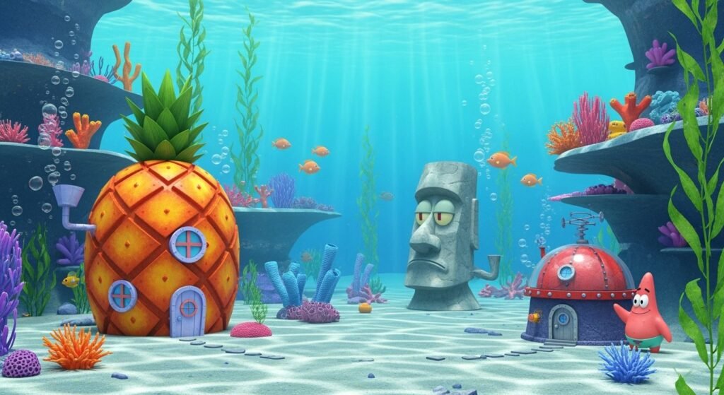 Bikini bottom background image 4