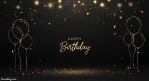 Birthday background black image