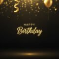 Birthday background black image