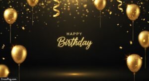 Birthday background black image