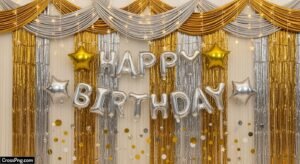 Birthday background curtain image