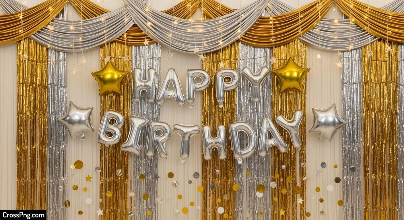 Birthday background curtain image