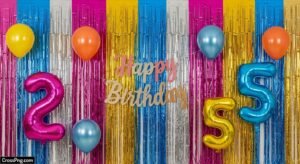 Birthday background curtain image 2