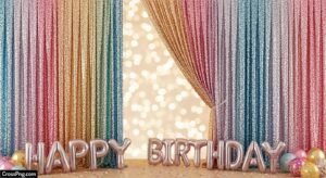 Birthday background curtain image 3
