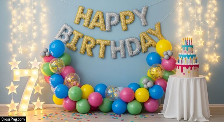 Birthday background decoration image