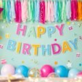 Birthday background decoration image