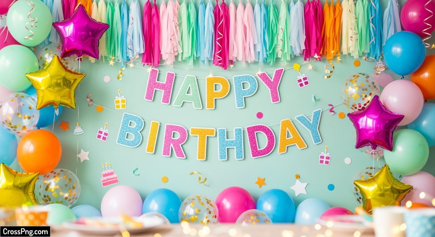 Birthday background decoration image 2