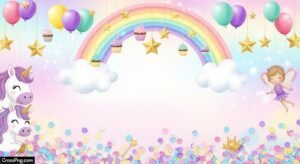 Birthday background for girl image