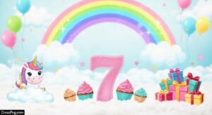 Birthday background for girl image 3