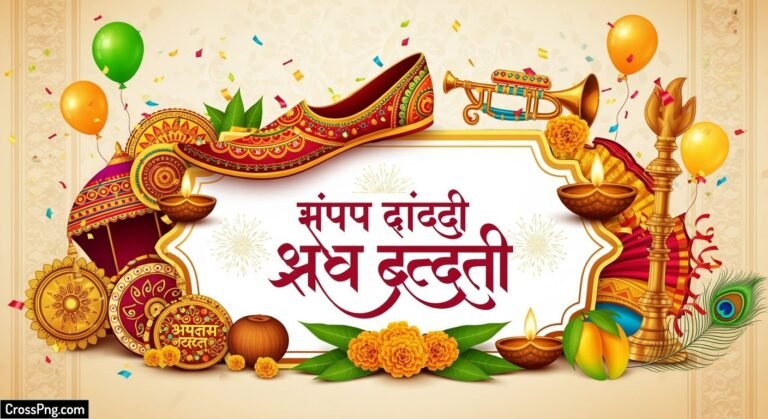 Birthday background marathi image