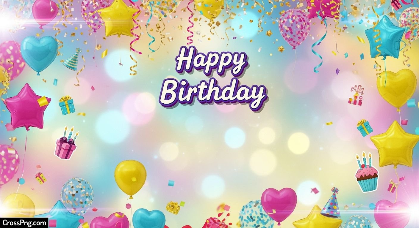Birthday background picsart image 2