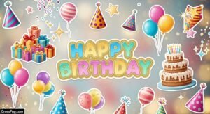 Birthday background picsart image