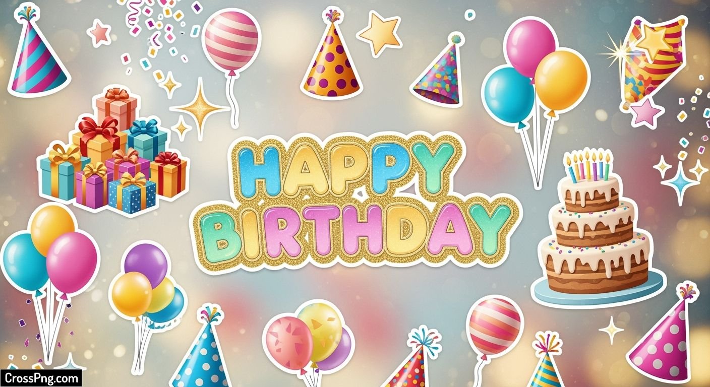 Birthday background picsart image