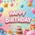Birthday background psd image
