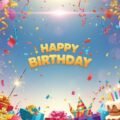 Birthday background video image