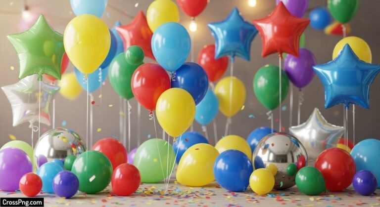 Birthday background with balloons image