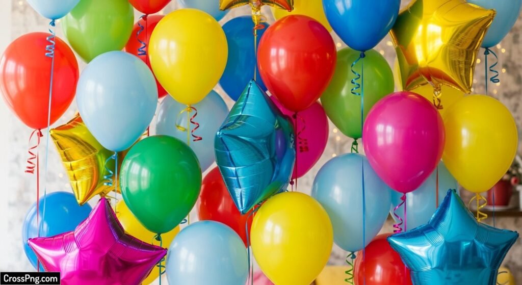 Birthday balloons background image