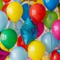 Birthday balloons background image