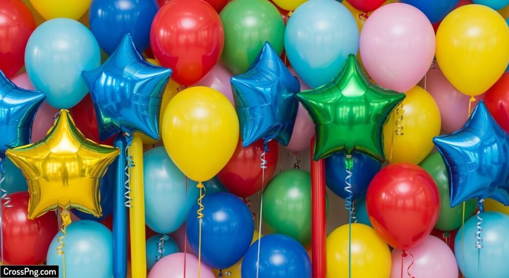 Birthday balloons background image 2