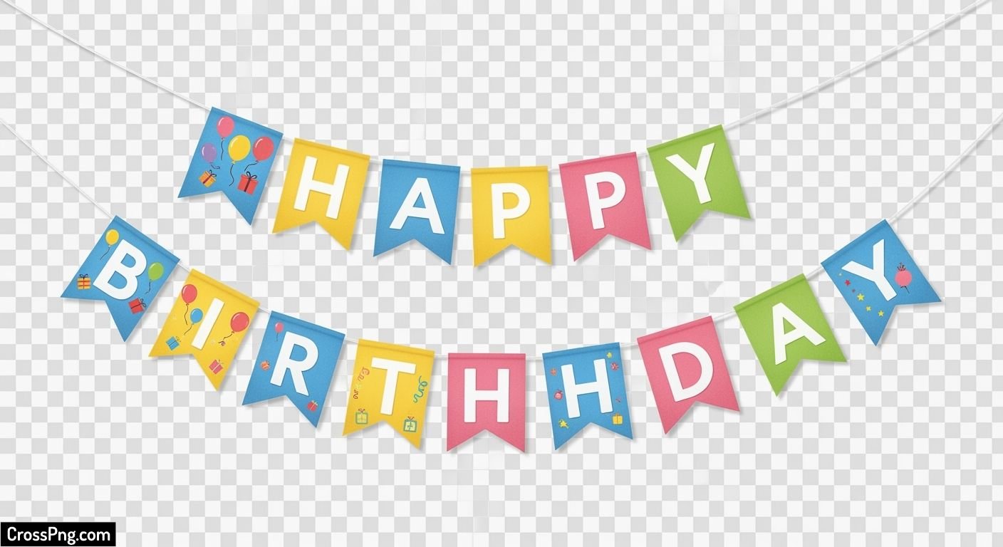 Birthday banner background hd png image 2