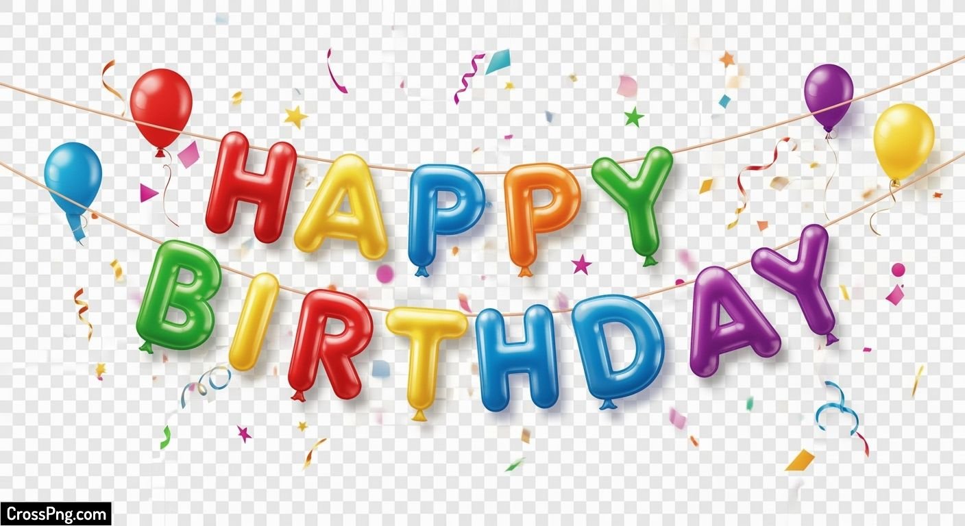 Birthday banner background png image