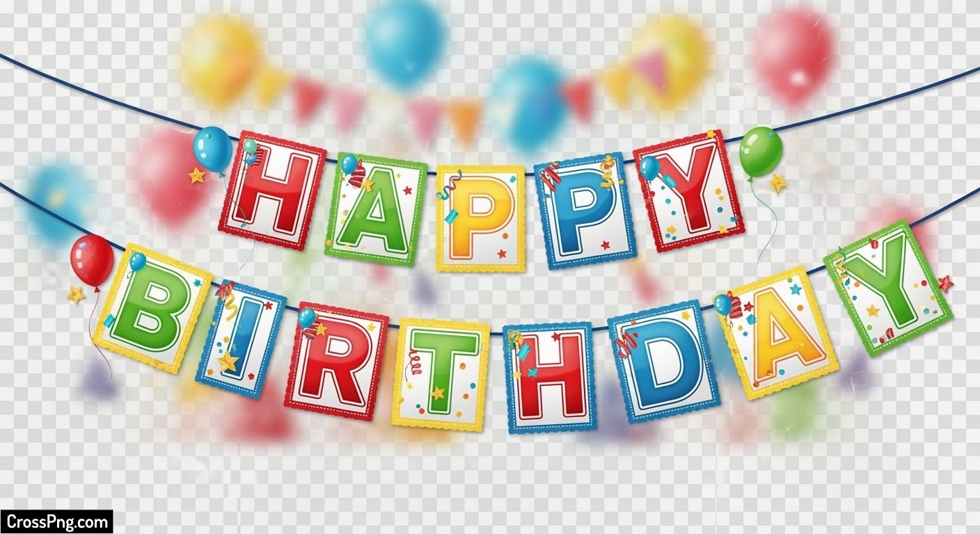 Birthday banner background png image 3