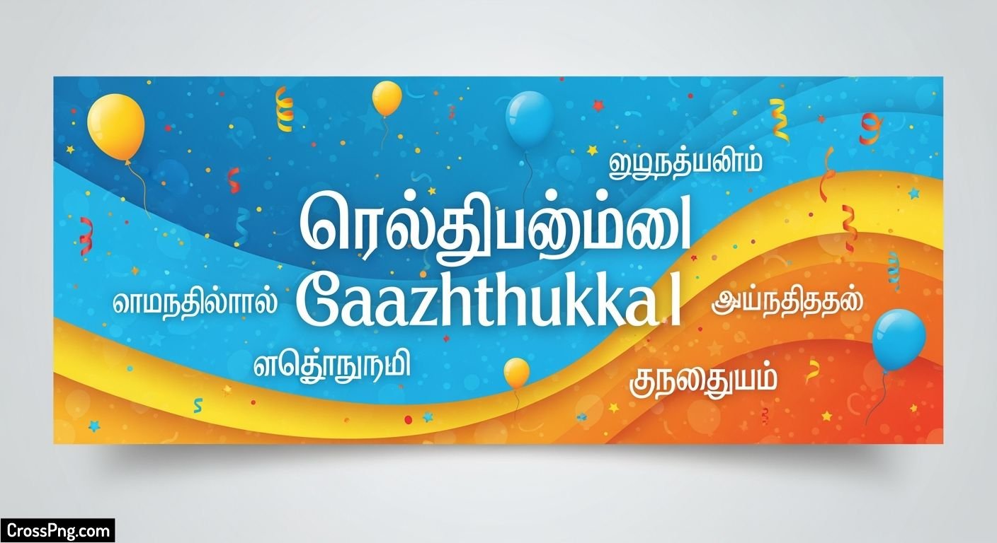 Birthday banner background tamil image 3