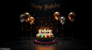 Birthday black background image 3