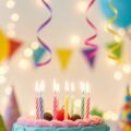 Birthday cake background image